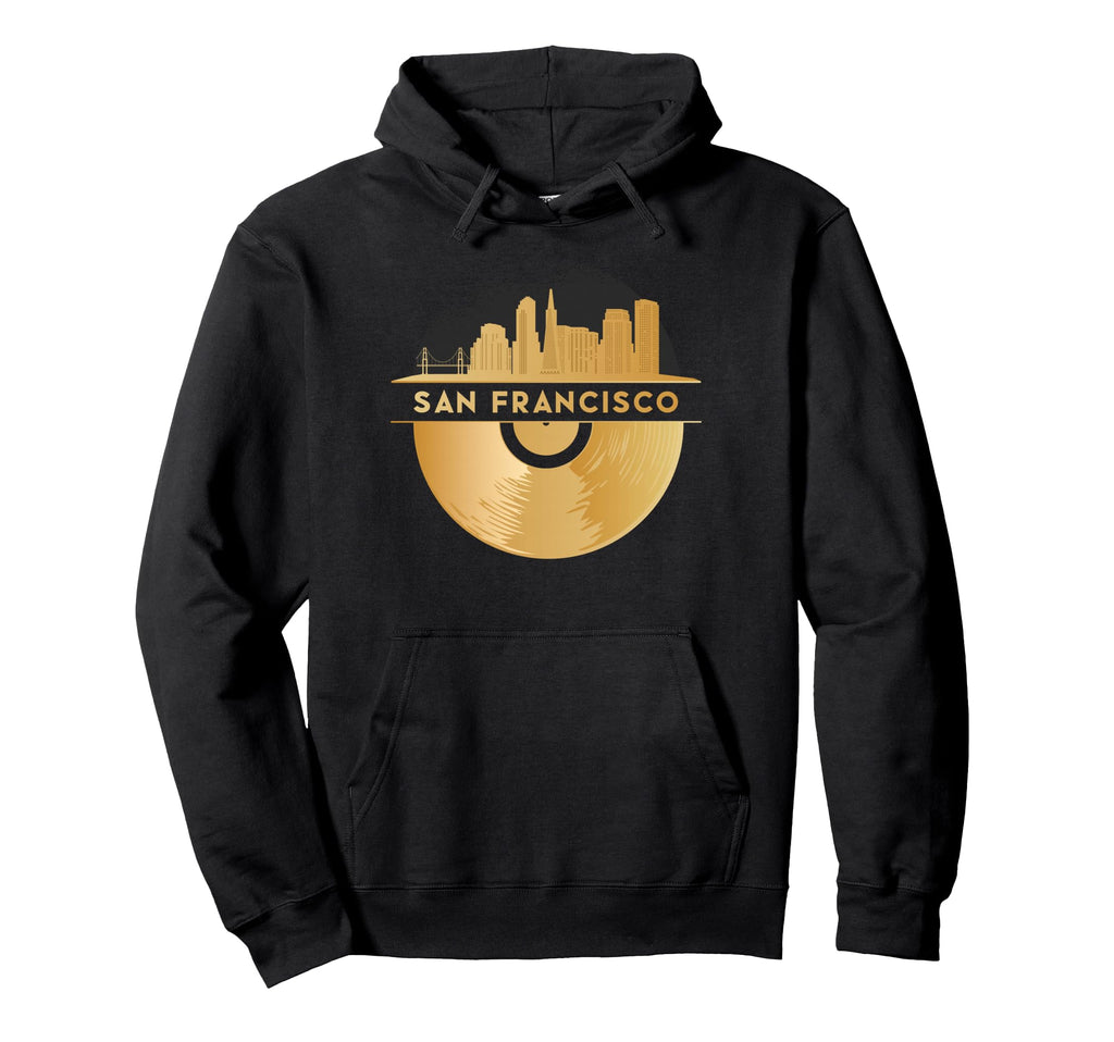Vinyl Record Player Disco Music Hoodie - Streetwear Style for Adults - T-Shirt, Sweatshirt, Hoodie