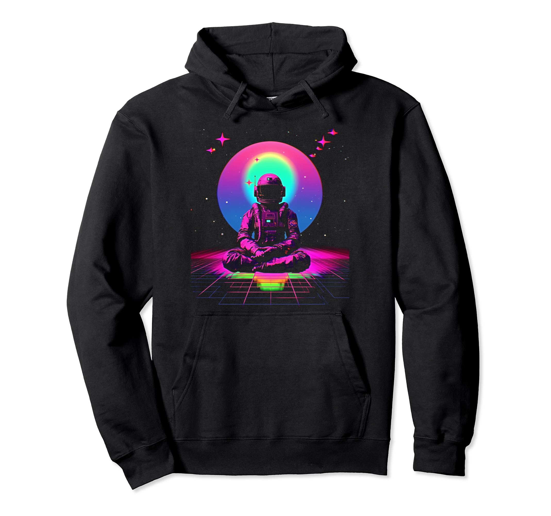 Synthwave Astronaut Cyberpunk 80S Sci Fi 105 Hoodie - Graphic Print Unisex - T-Shirt, Sweatshirt, Hoodie