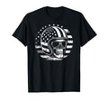 American Motorcycle Rider Skull Helmet T-Shirt - Trendy Graphic Men Women - T-Shirt, Sweatshirt, Hoodie