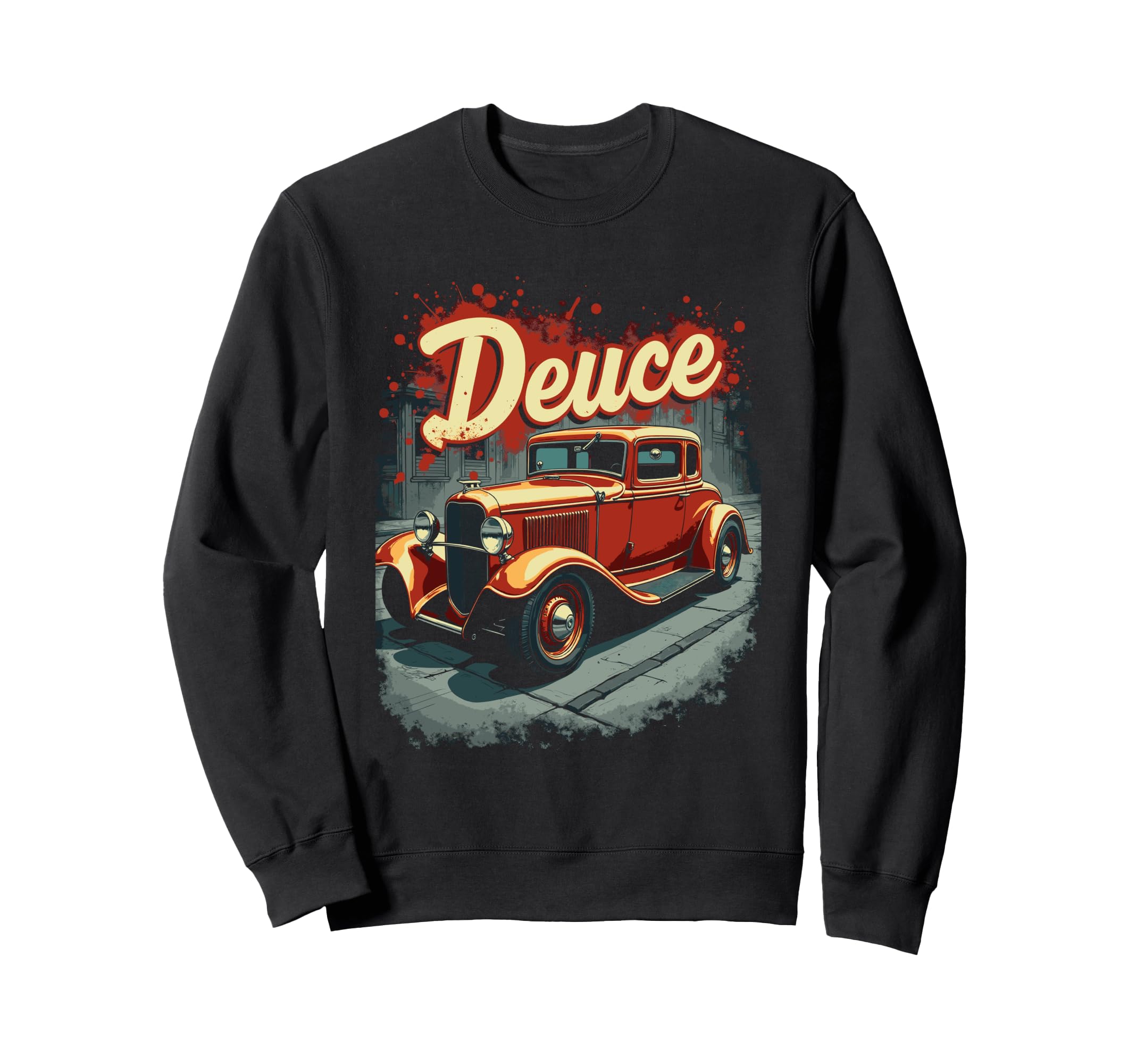 1932 American Street Scene 5 Window Sweatshirt - Trendy Graphic Men Women - T-Shirt, Sweatshirt, Hoodie