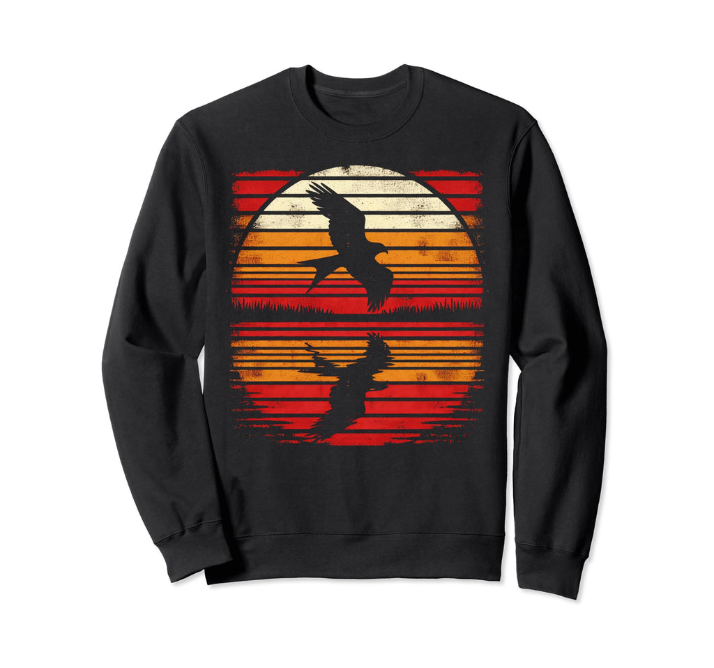 Kite Bird Sunset Safari 70S Sweatshirt - Fun Novelty Design Men Women - T-Shirt, Sweatshirt, Hoodie