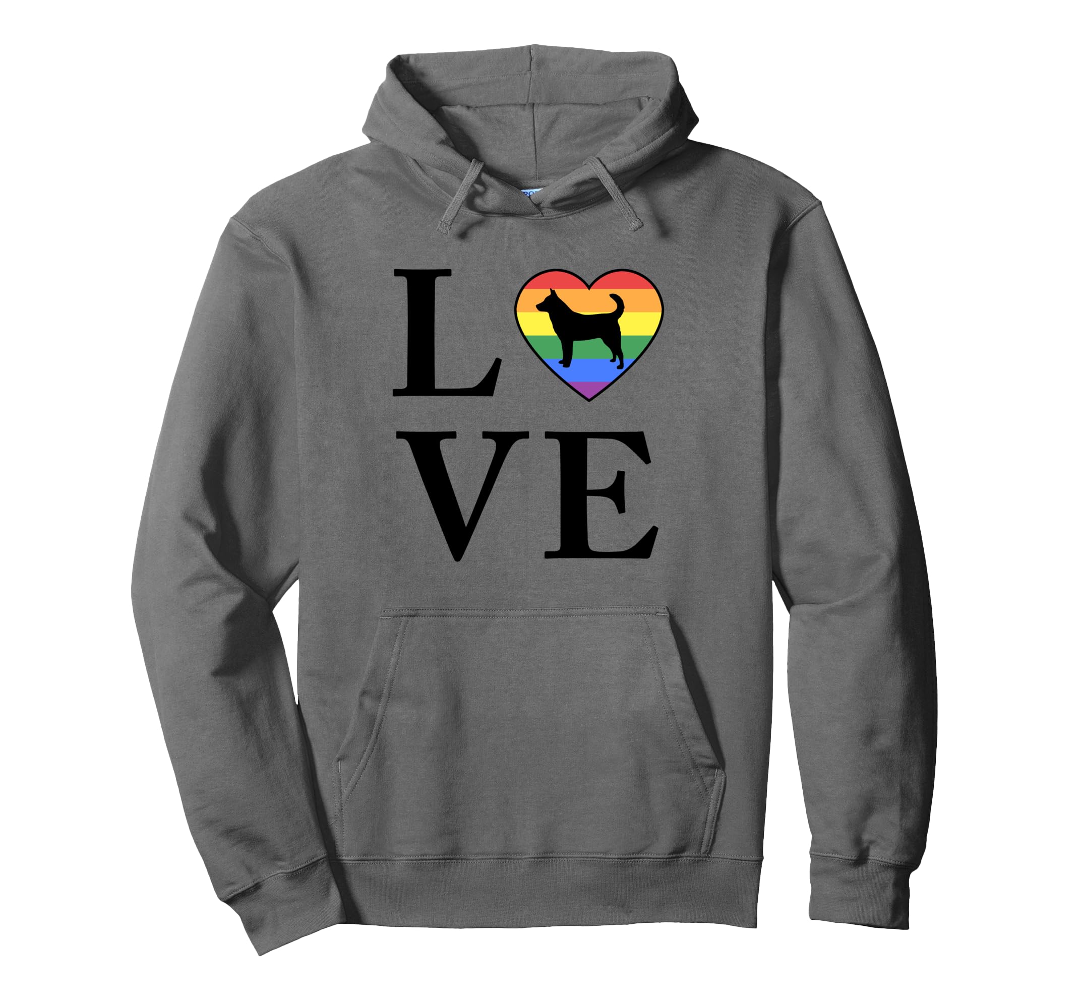 Dog Breed Jindo Word Love Typography Hoodie - Fun Novelty Design Unisex - T-Shirt, Sweatshirt, Hoodie