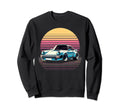 Synthwave Supercar Retrowave Sweatshirt - Fun Novelty Design for Adults - T-Shirt, Sweatshirt, Hoodie