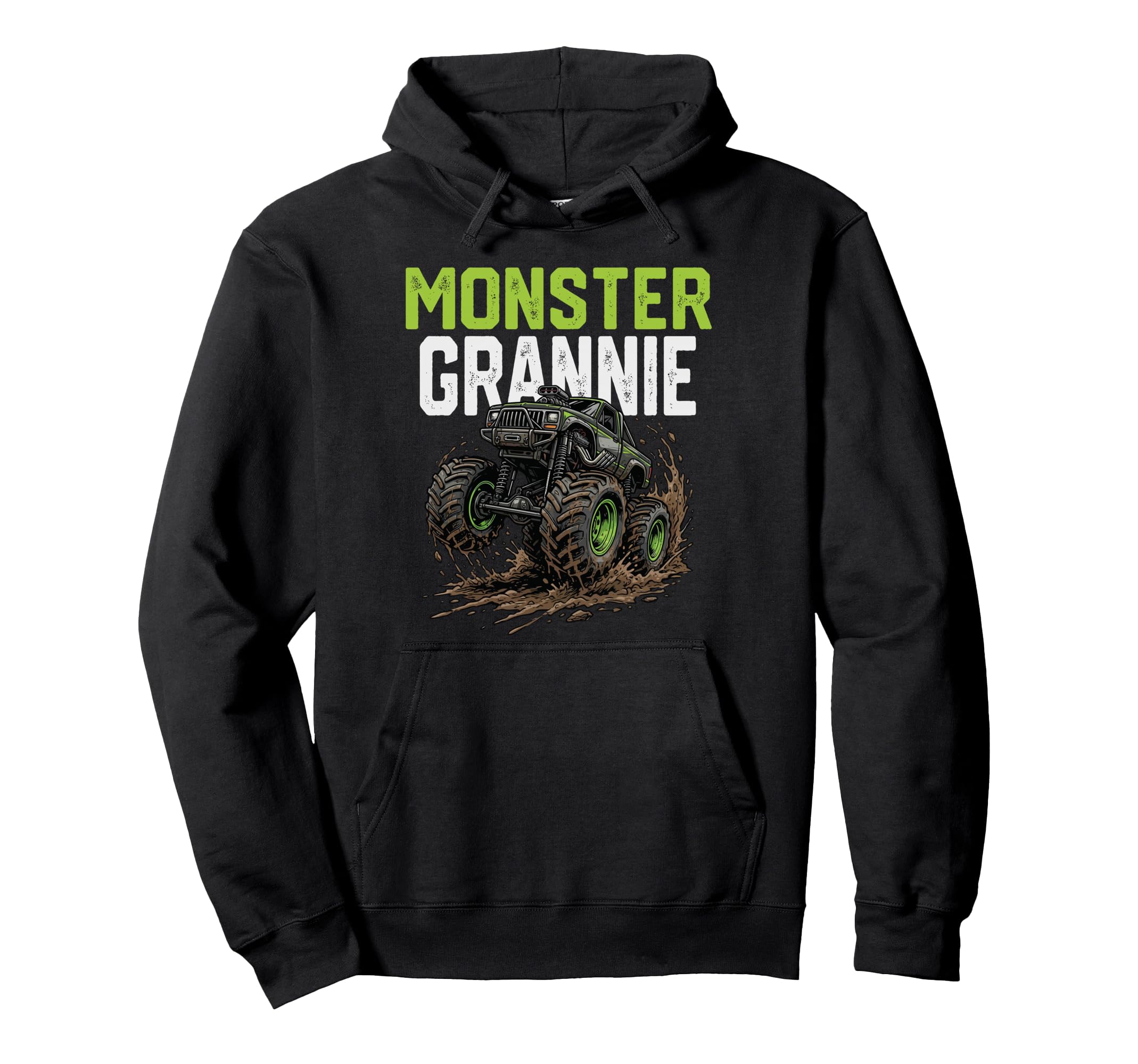 Monster Grannie Monster Truck Mothers Hoodie - Streetwear Style Men Women - T-Shirt, Sweatshirt, Hoodie