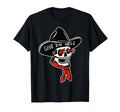 Cowboy Reaper Skull X Give Em Hell T-Shirt - Minimalist Print Unisex - T-Shirt, Sweatshirt, Hoodie