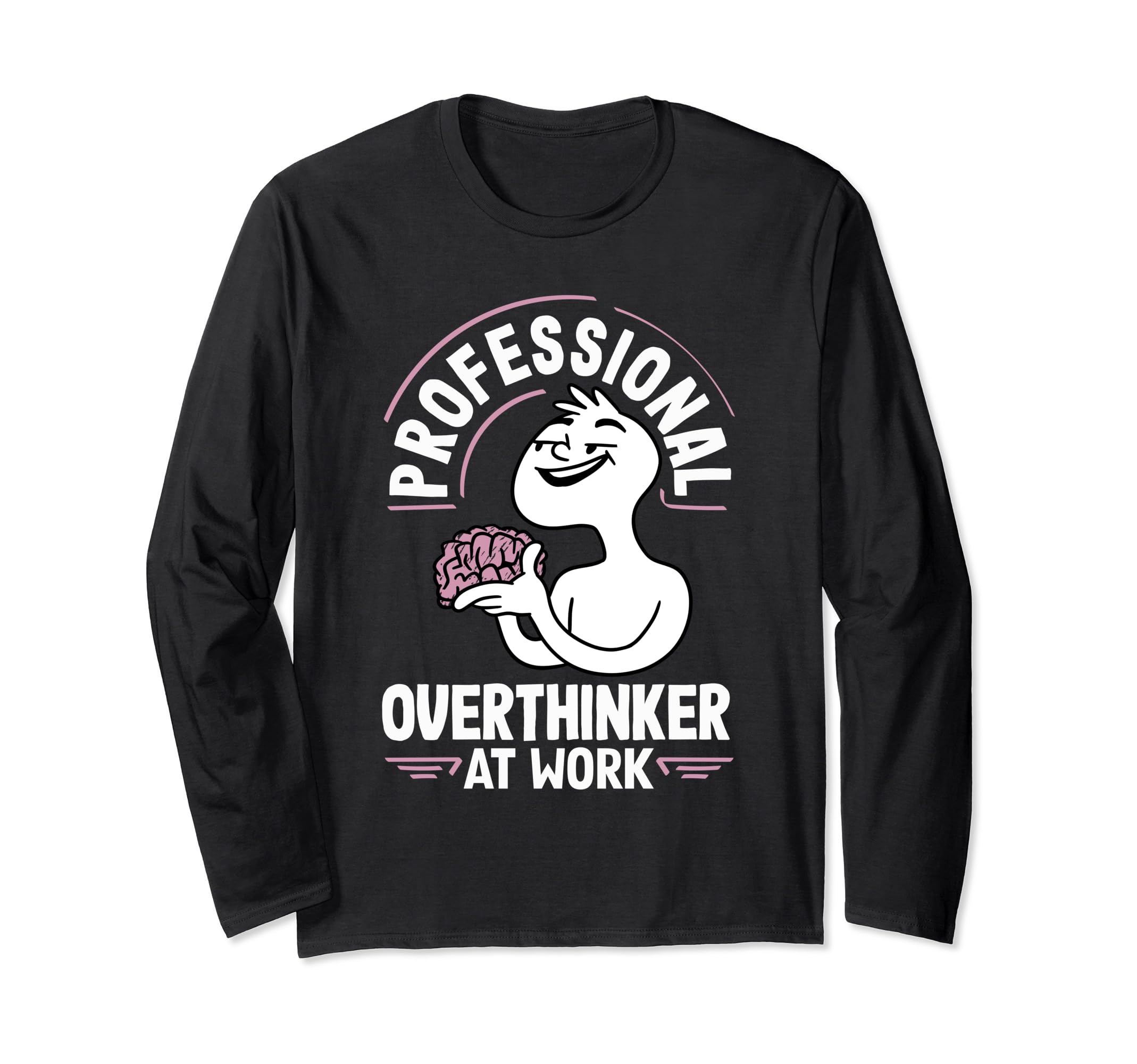 Professional Overthinker Thoughtful T-Shirt - Aesthetic Graphic for Adults - T-Shirt, Sweatshirt, Hoodie