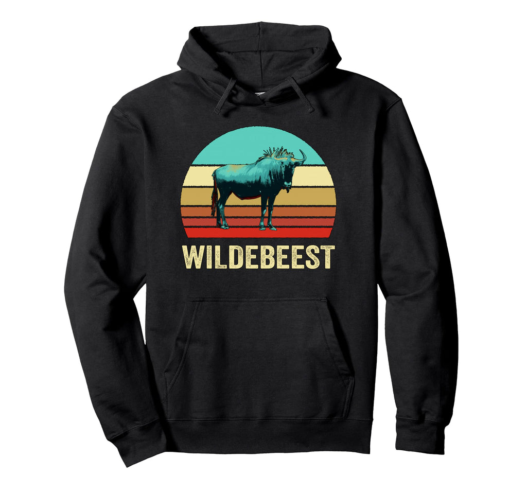 Sunset Wildebeest Hoodie - Custom Art Print Unisex - T-Shirt, Sweatshirt, Hoodie