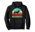 Sunset Wildebeest Hoodie - Custom Art Print Unisex - T-Shirt, Sweatshirt, Hoodie
