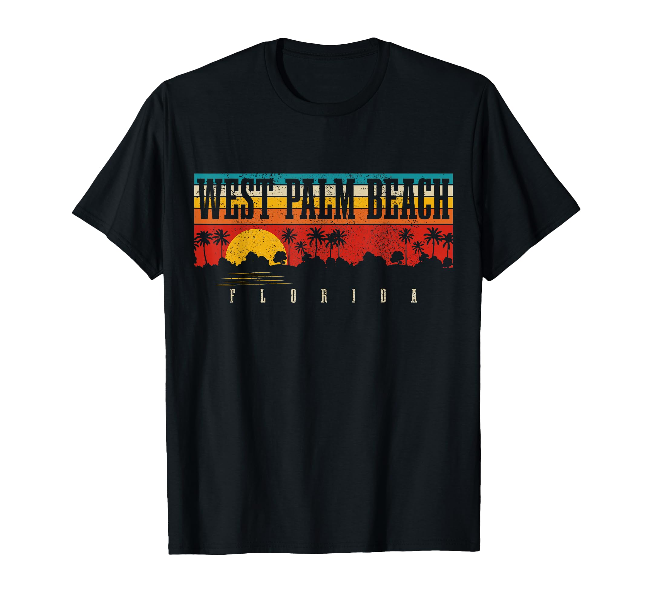 West Palm Beach Florida Fl Sunset T-Shirt - Graphic Print for Adults - T-Shirt, Sweatshirt, Hoodie