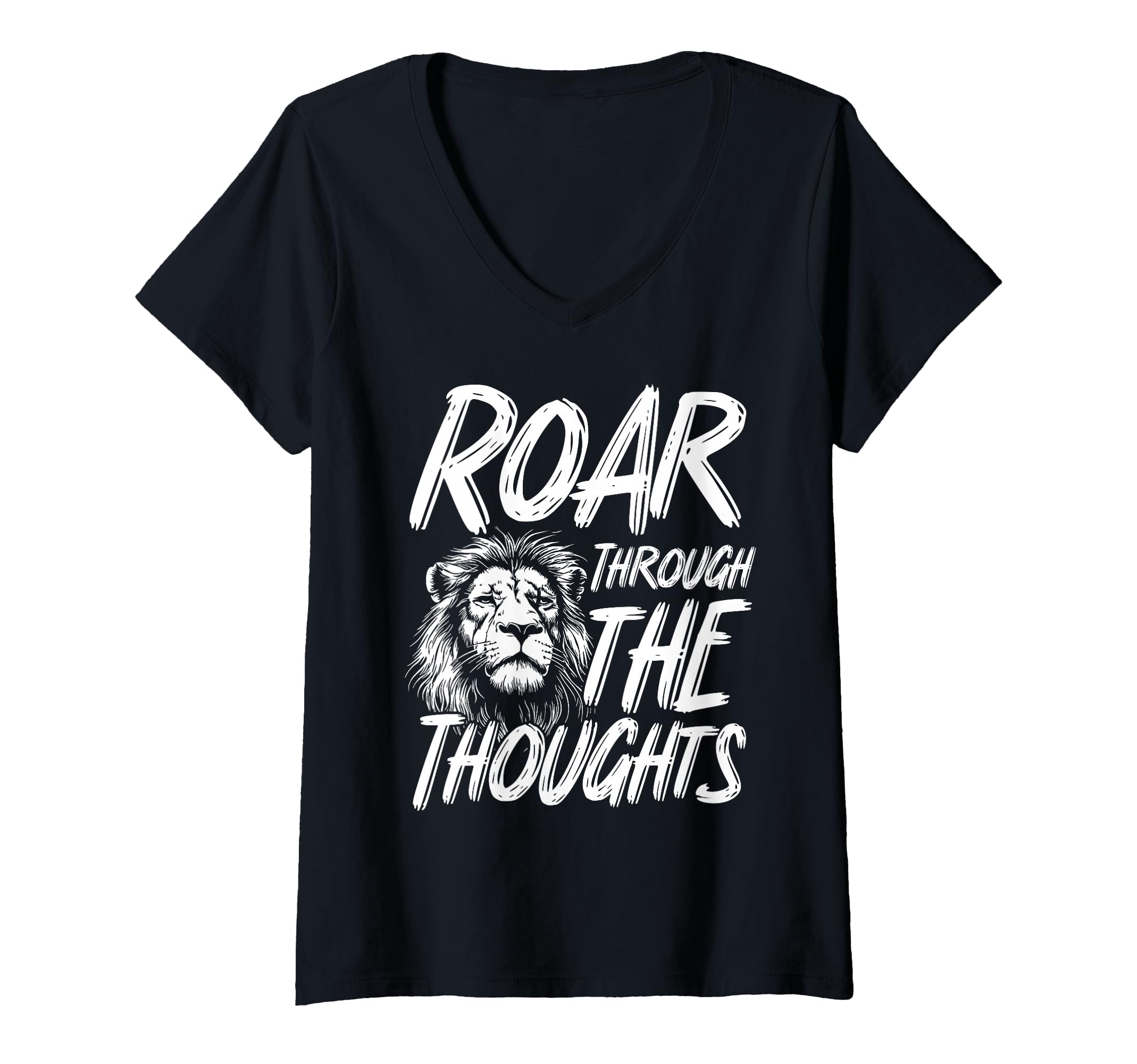 Womens Bold Lion Overthinkers And T-Shirt - Custom Art Print for Adults - T-Shirt, Sweatshirt, Hoodie