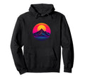 80S Sunset And Mountain Synthwave Hoodie - Novelty Apparel Men Women - T-Shirt, Sweatshirt, Hoodie