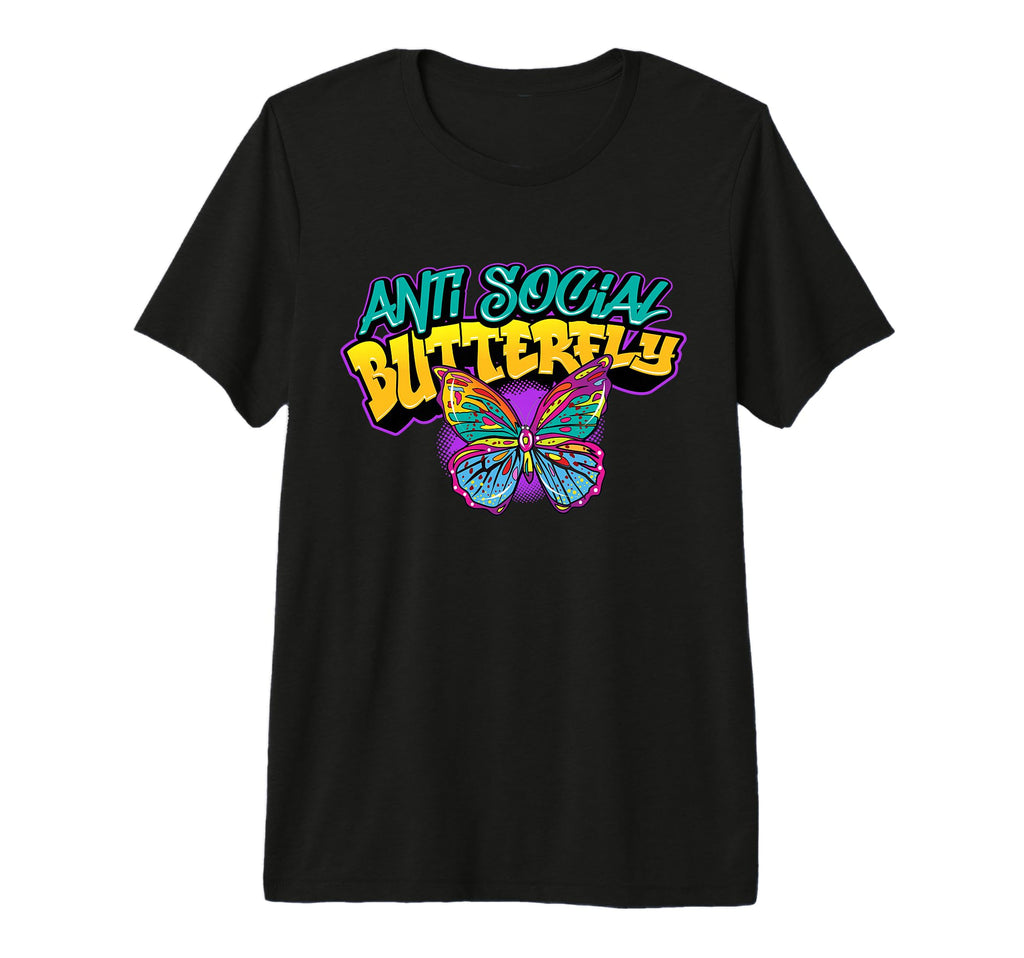 Graffiti Art Colorful Antisocial T-Shirt - Graphic Print for Adults - T-Shirt, Sweatshirt, Hoodie