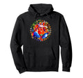 Ganesha Yoga Mandala Meditation Namaste Hoodie - Fun Novelty Design Unisex - T-Shirt, Sweatshirt, Hoodie