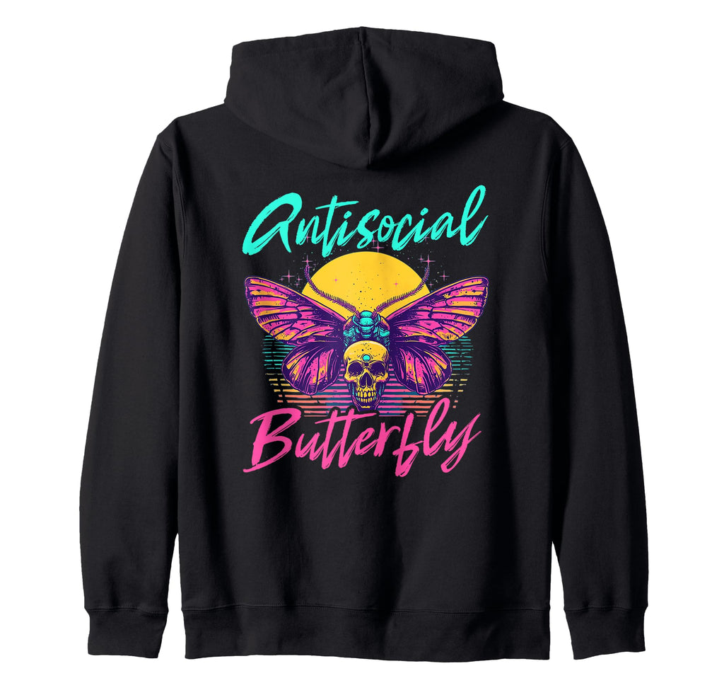 Antisocial Butterfly Gift T-Shirt - Custom Art Print Men Women - T-Shirt, Sweatshirt, Hoodie
