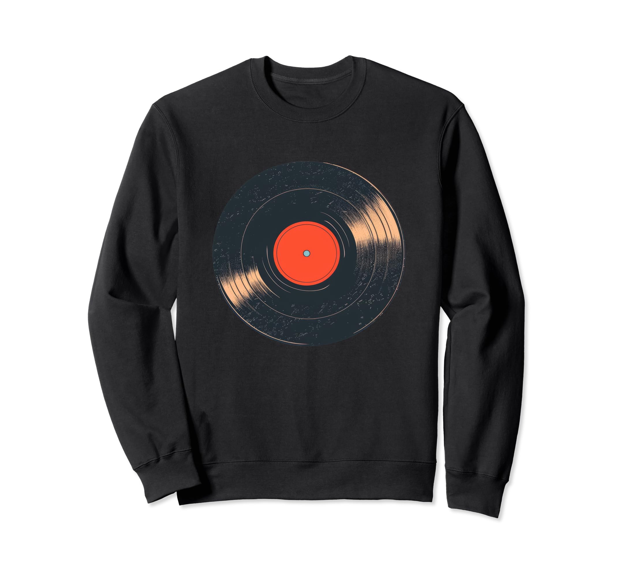 Vinyl Record Player Sweatshirt - Graphic Print Men Women - T-Shirt, Sweatshirt, Hoodie