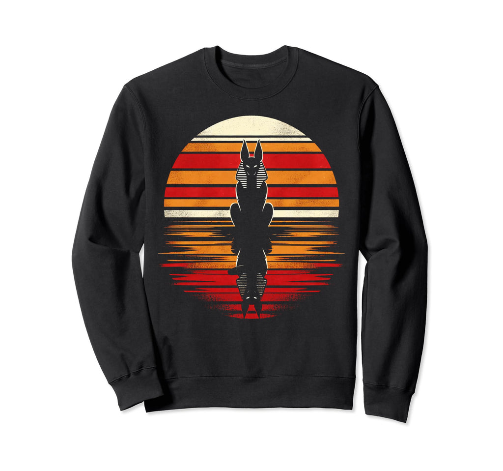 Anubis Sunset Safari 70S Sweatshirt - Unique Graphic Men Women - T-Shirt, Sweatshirt, Hoodie