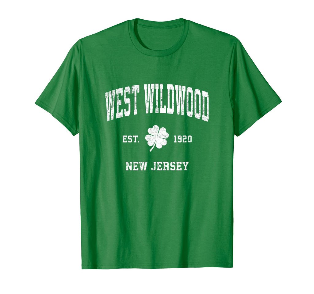 West Wildwood New Jersey Shamrock T-Shirt - Streetwear Style for Adults - T-Shirt, Sweatshirt, Hoodie