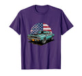Muscle Car Us American Flag T-Shirt - Casual Everyday Wear for Adults - T-Shirt, Sweatshirt, Hoodie