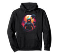 Synthwave Astronaut Cyberpunk 80S Hoodie - Casual Everyday Wear Men Women - T-Shirt, Sweatshirt, Hoodie
