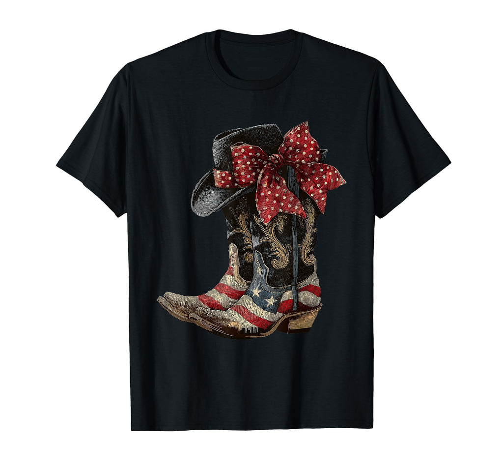 Western Cowboy Cowgirl American T-Shirt - Aesthetic Graphic Men Women - T-Shirt, Sweatshirt, Hoodie
