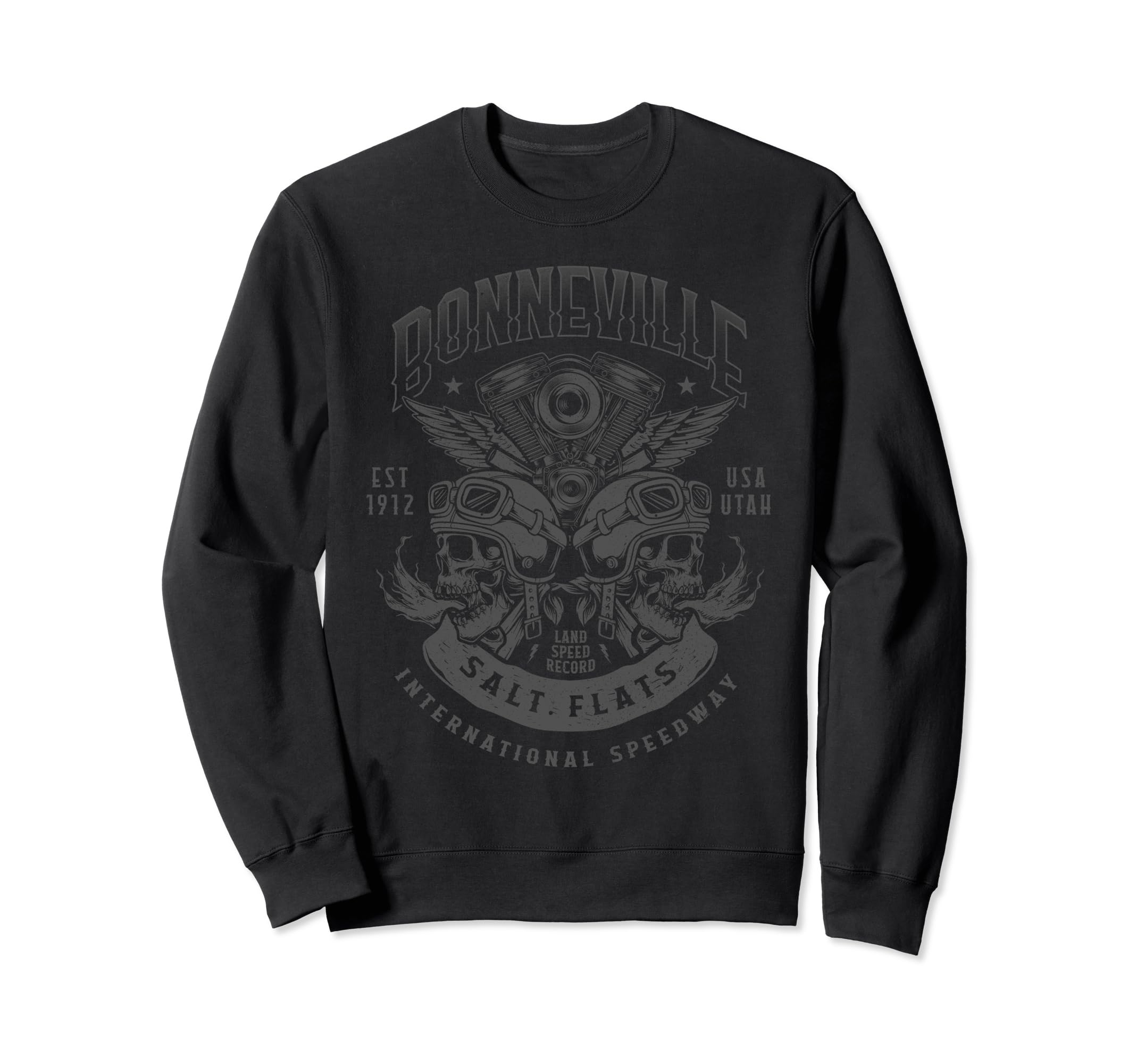 Bonneville Salt Flats Motorcycle Sweatshirt - Minimalist Print Unisex - T-Shirt, Sweatshirt, Hoodie