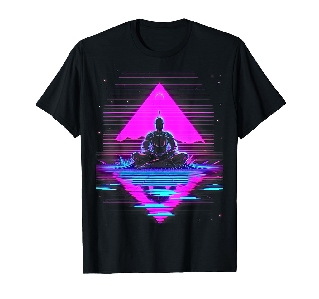 Synthwave Buddha Alien Cyberpunk 80S Sci T-Shirt - Streetwear Style Unisex - T-Shirt, Sweatshirt, Hoodie