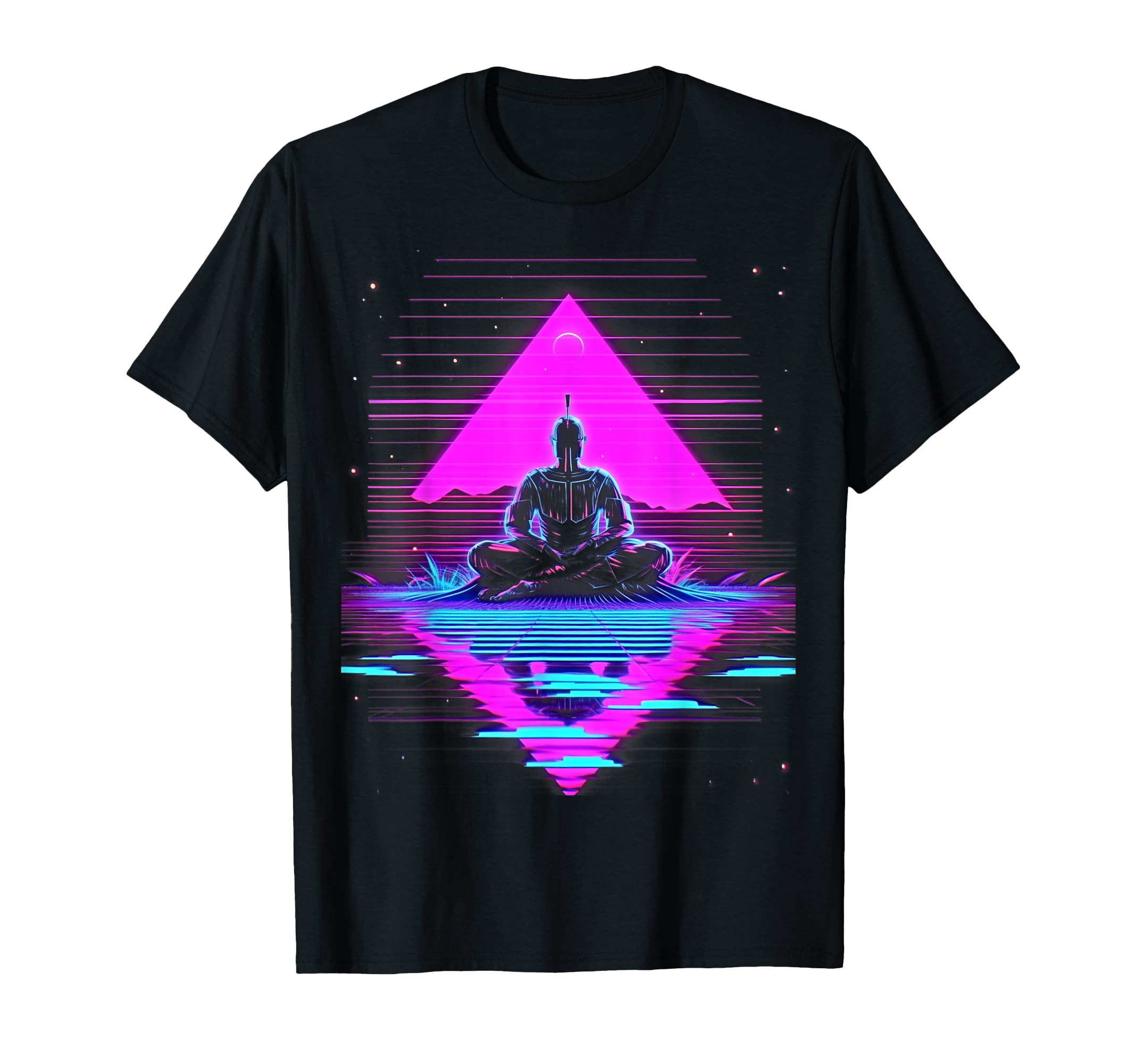 Synthwave Buddha Alien Cyberpunk 80S Sci T-Shirt - Streetwear Style Unisex - T-Shirt, Sweatshirt, Hoodie