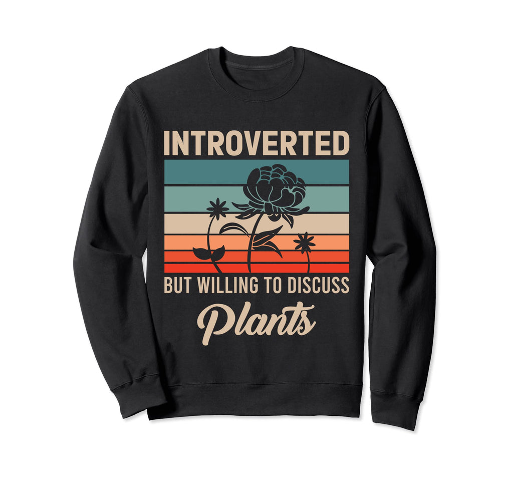 Introverted But Willing To Discuss Sweatshirt - Minimalist Print Men Women - T-Shirt, Sweatshirt, Hoodie