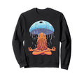 Meditation Jellyfish Yoga Pose Sweatshirt - Fun Novelty Design Men Women - T-Shirt, Sweatshirt, Hoodie
