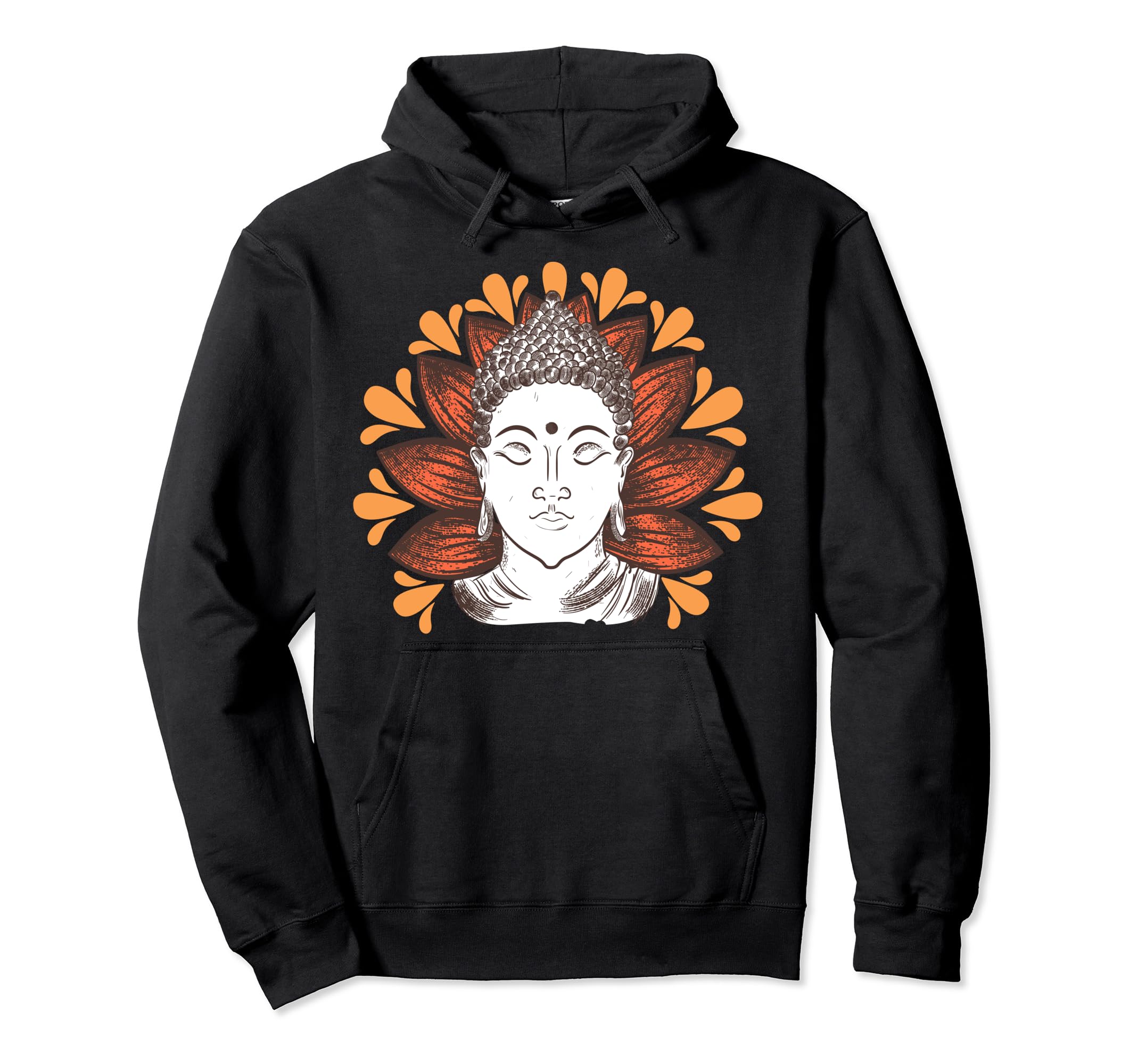 Buddha Buddhist Meditation Spiritual Hoodie - Casual Everyday Wear Unisex - T-Shirt, Sweatshirt, Hoodie