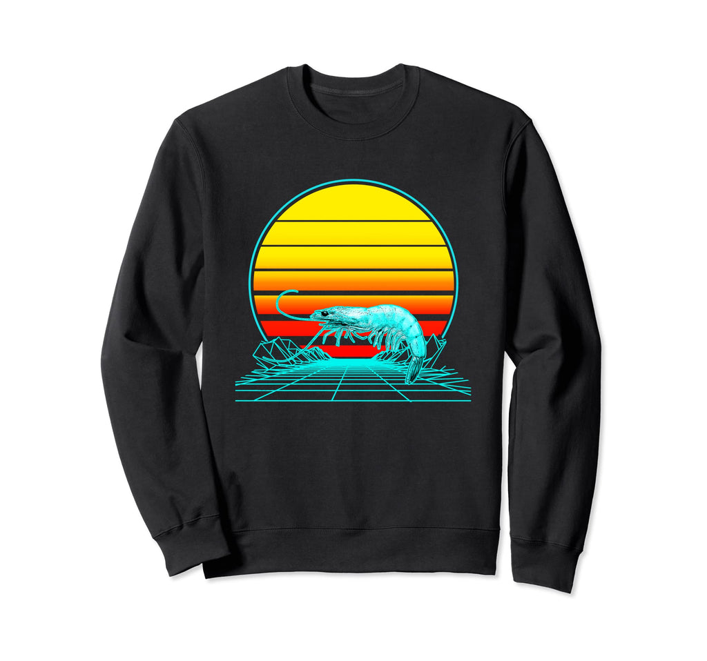 Sunset Prawn Sweatshirt - Unique Graphic Unisex - T-Shirt, Sweatshirt, Hoodie