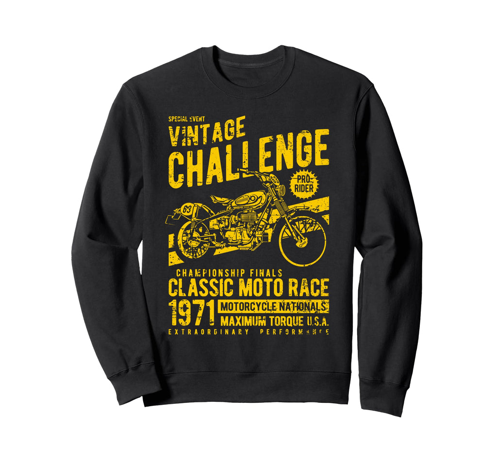Challenge Motorcycle Race Sweatshirt - Custom Art Print Men Women - T-Shirt, Sweatshirt, Hoodie