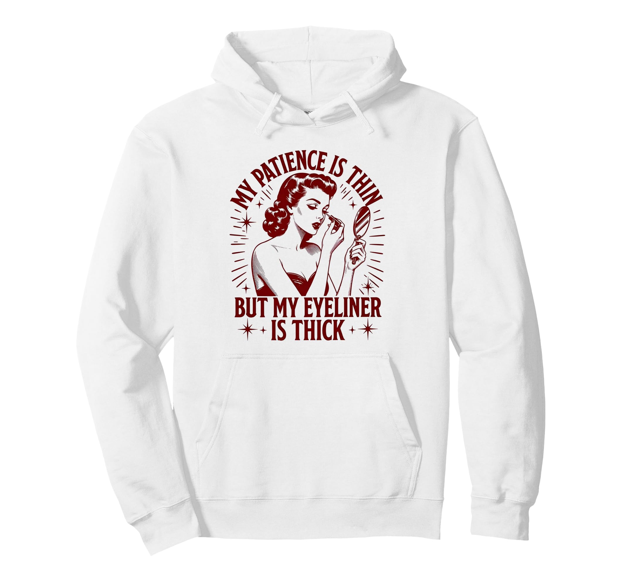 Makeup Artist Mua Cosmetologist Sarcastic Hoodie - Trendy Graphic Unisex - T-Shirt, Sweatshirt, Hoodie