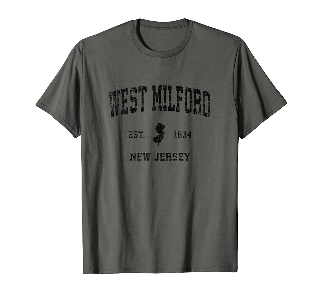 West Milford New Jersey Nj Sports Black T-Shirt - Unique Graphic Men Women - T-Shirt, Sweatshirt, Hoodie