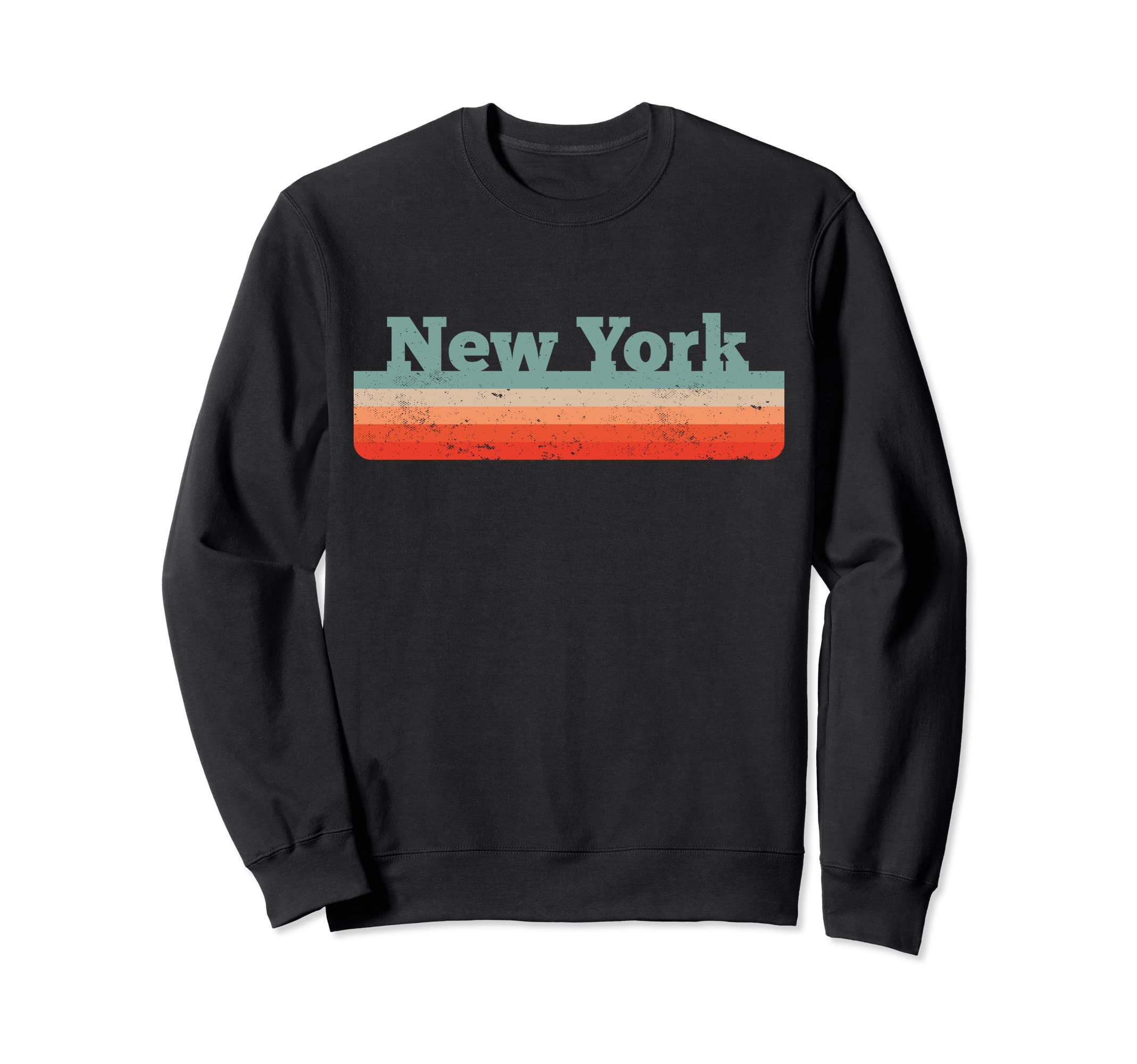 New York Distressed 80S 90S Sweatshirt - Fun Novelty Design Unisex - T-Shirt, Sweatshirt, Hoodie