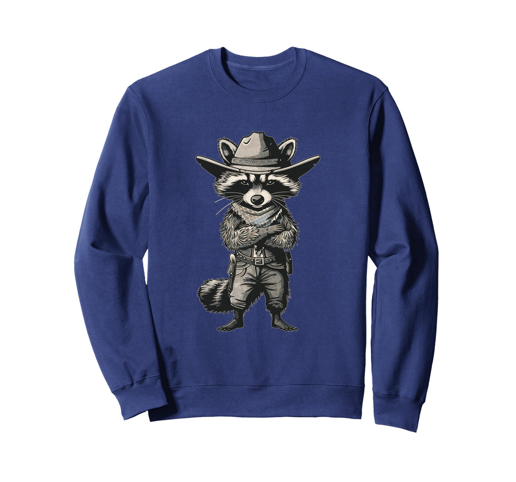 Raccoon Cowboy Western Cowgirl Sweatshirt - Streetwear Style Men Women - T-Shirt, Sweatshirt, Hoodie