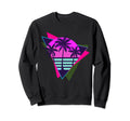 Aesthetic Vaporwave Palm Tree Sweatshirt - Custom Art Print Unisex - T-Shirt, Sweatshirt, Hoodie