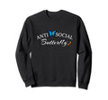 Anti Social Butterfly Sweatshirt - Graphic Print for Adults - T-Shirt, Sweatshirt, Hoodie
