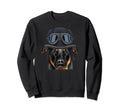 Funny Motorcycle Helmet Beauceron Sweatshirt - Unique Graphic Men Women - T-Shirt, Sweatshirt, Hoodie