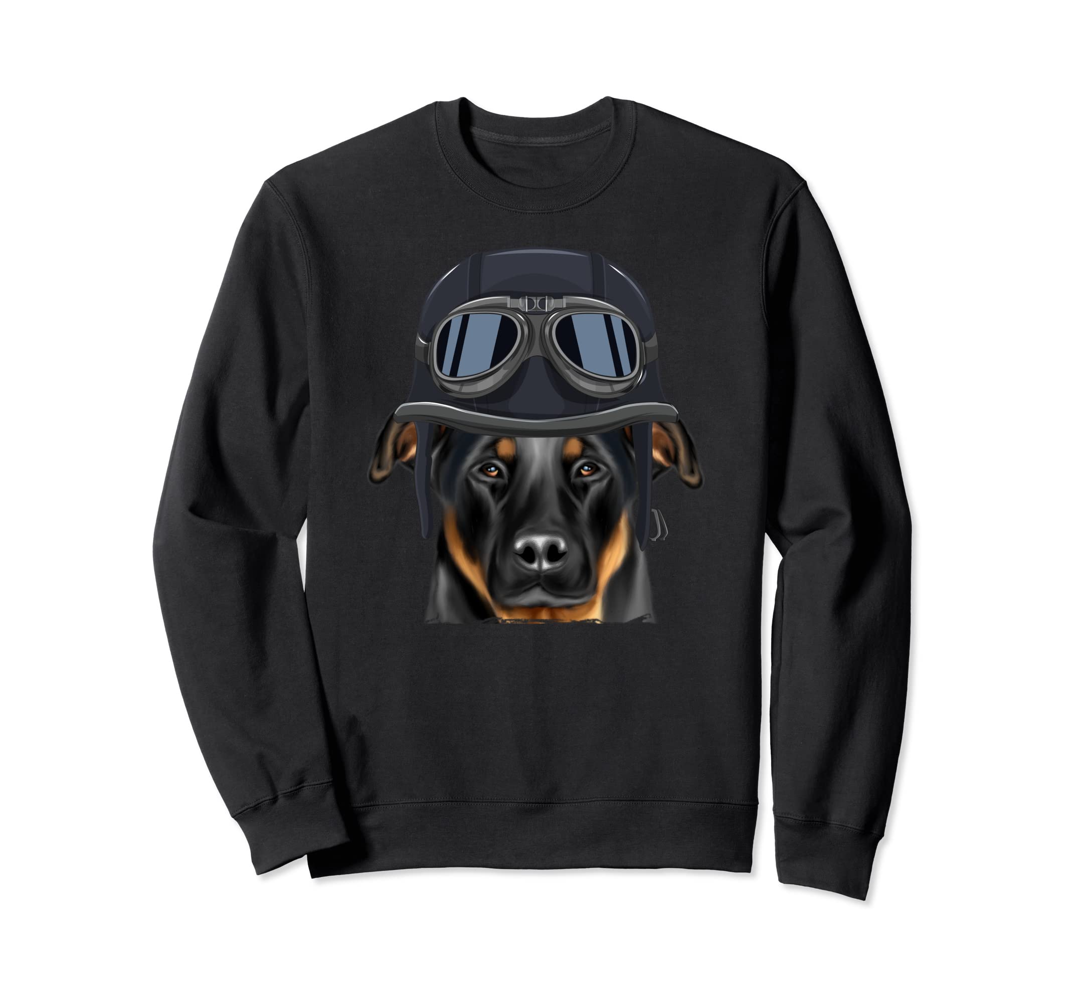 Funny Motorcycle Helmet Beauceron Sweatshirt - Unique Graphic Men Women - T-Shirt, Sweatshirt, Hoodie
