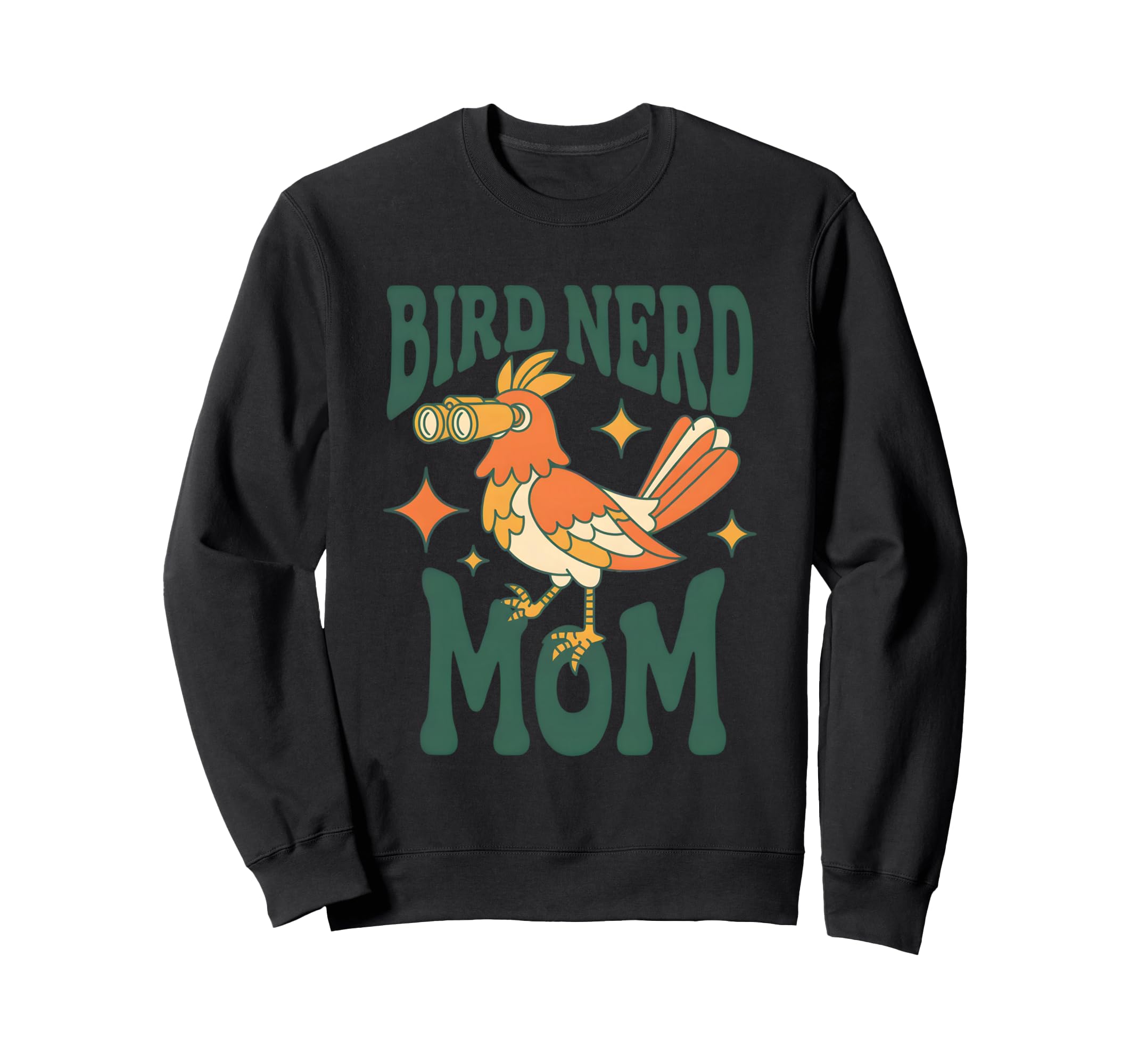 Bird Nerd Mom 70S Birdwatching Bird Sweatshirt - Aesthetic Graphic Unisex - T-Shirt, Sweatshirt, Hoodie