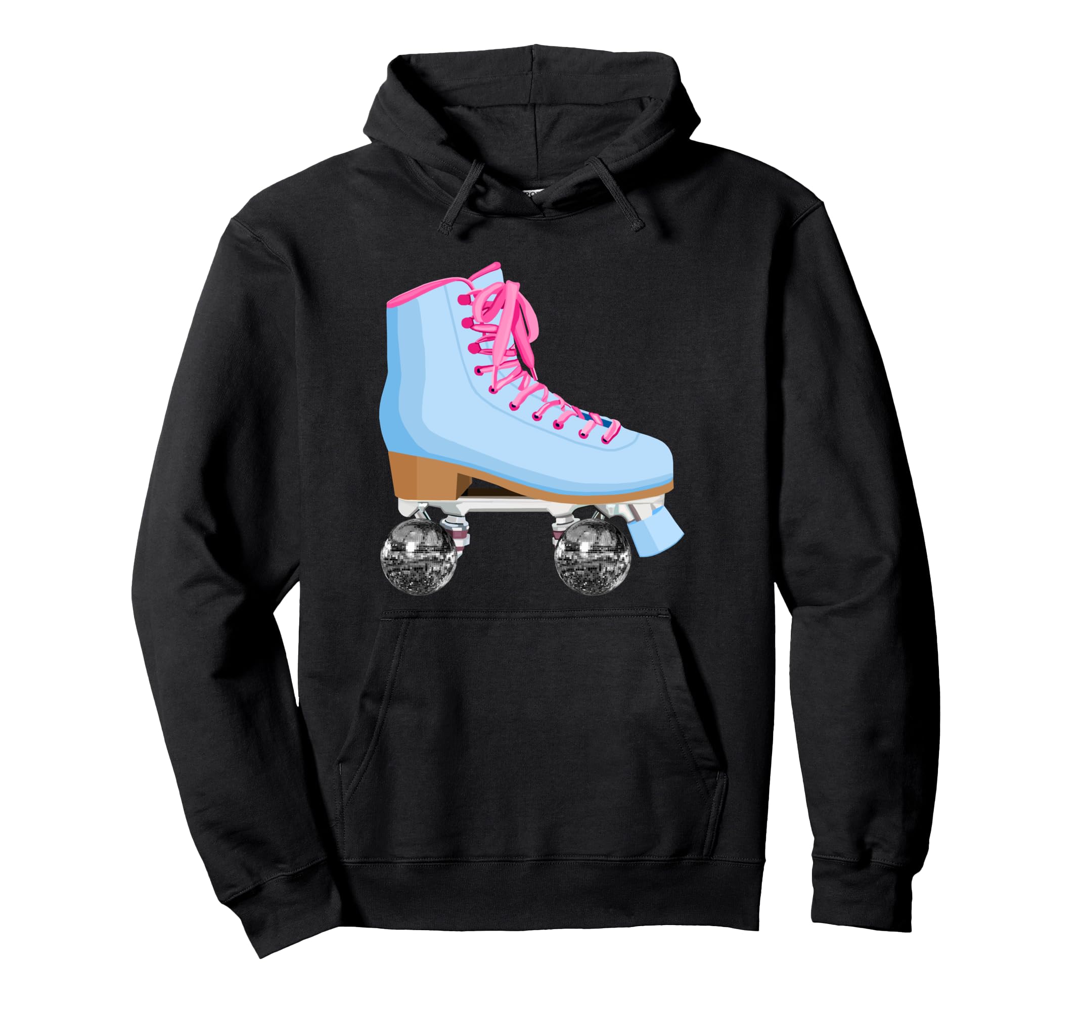 1970S Disco Roller Skates Hoodie - Graphic Print for Adults - T-Shirt, Sweatshirt, Hoodie