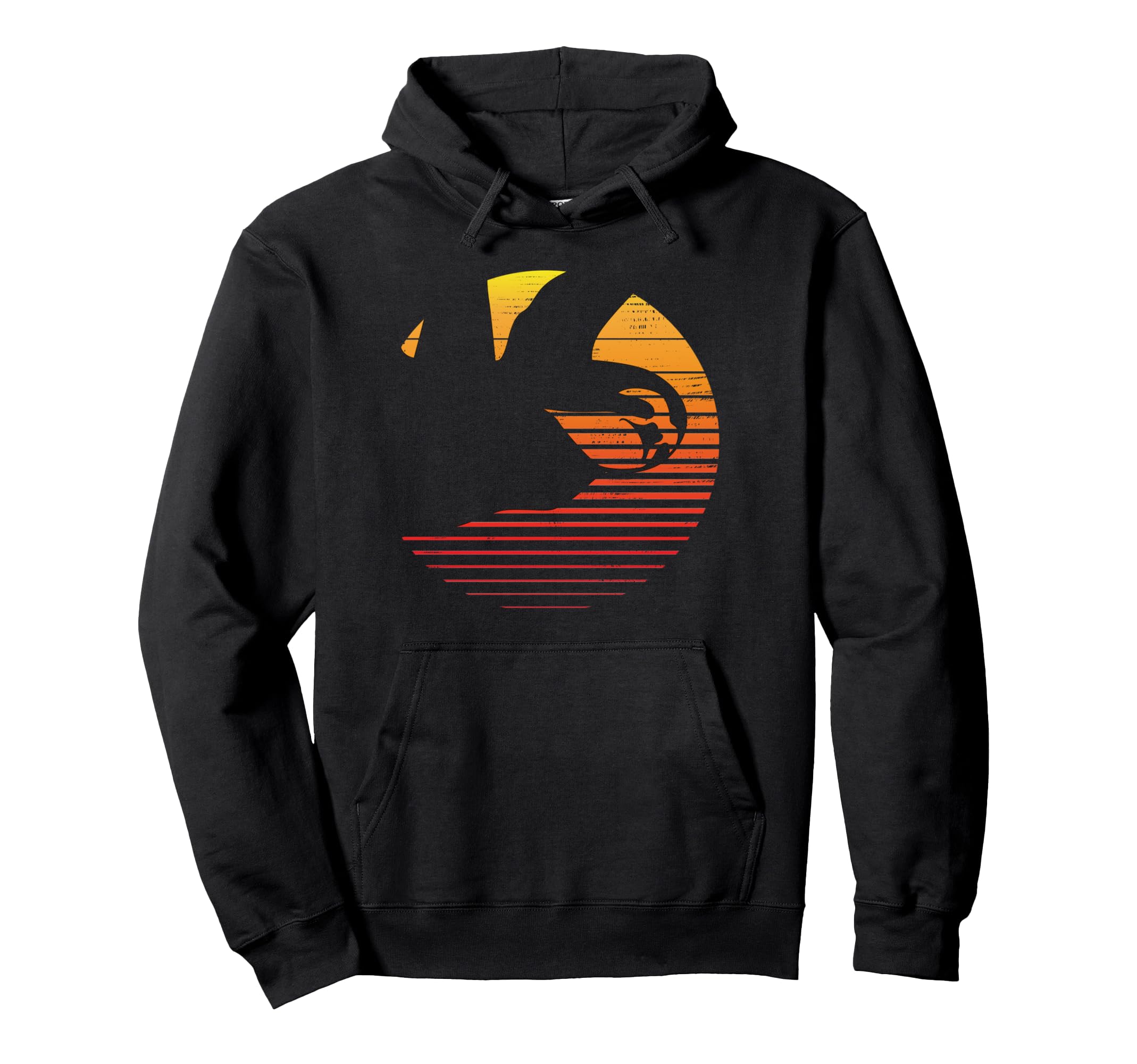 Sloth 1970S Faded Sunset Surfer Hoodie - Fun Novelty Design Men Women - T-Shirt, Sweatshirt, Hoodie
