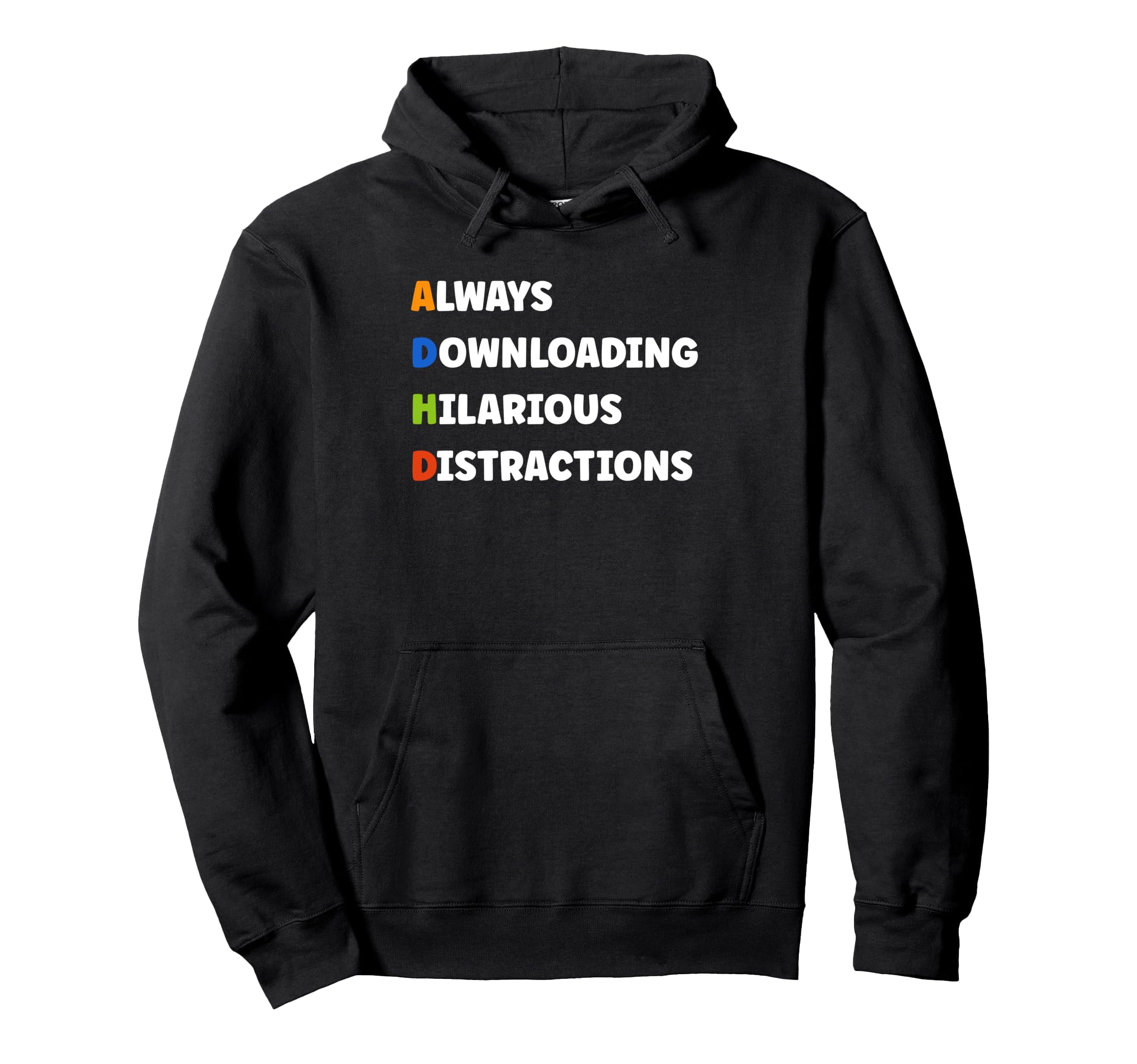 Simple Adhd Attention Deficit Hoodie - Unique Graphic for Adults - T-Shirt, Sweatshirt, Hoodie