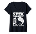 Womens Yin Yang Seek Balance Mind T-Shirt - Minimalist Print Men Women - T-Shirt, Sweatshirt, Hoodie
