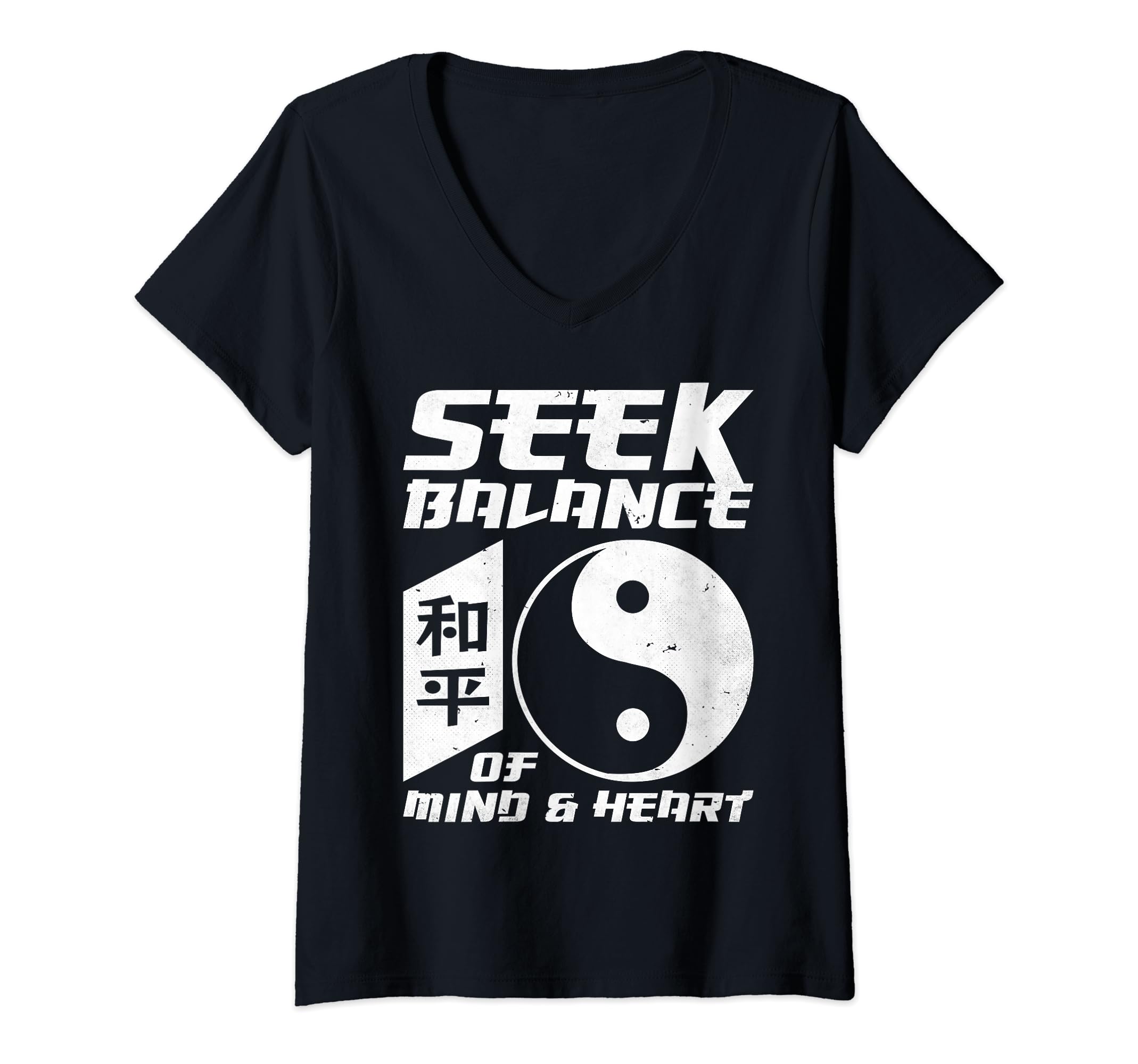 Womens Yin Yang Seek Balance Mind T-Shirt - Minimalist Print Men Women - T-Shirt, Sweatshirt, Hoodie