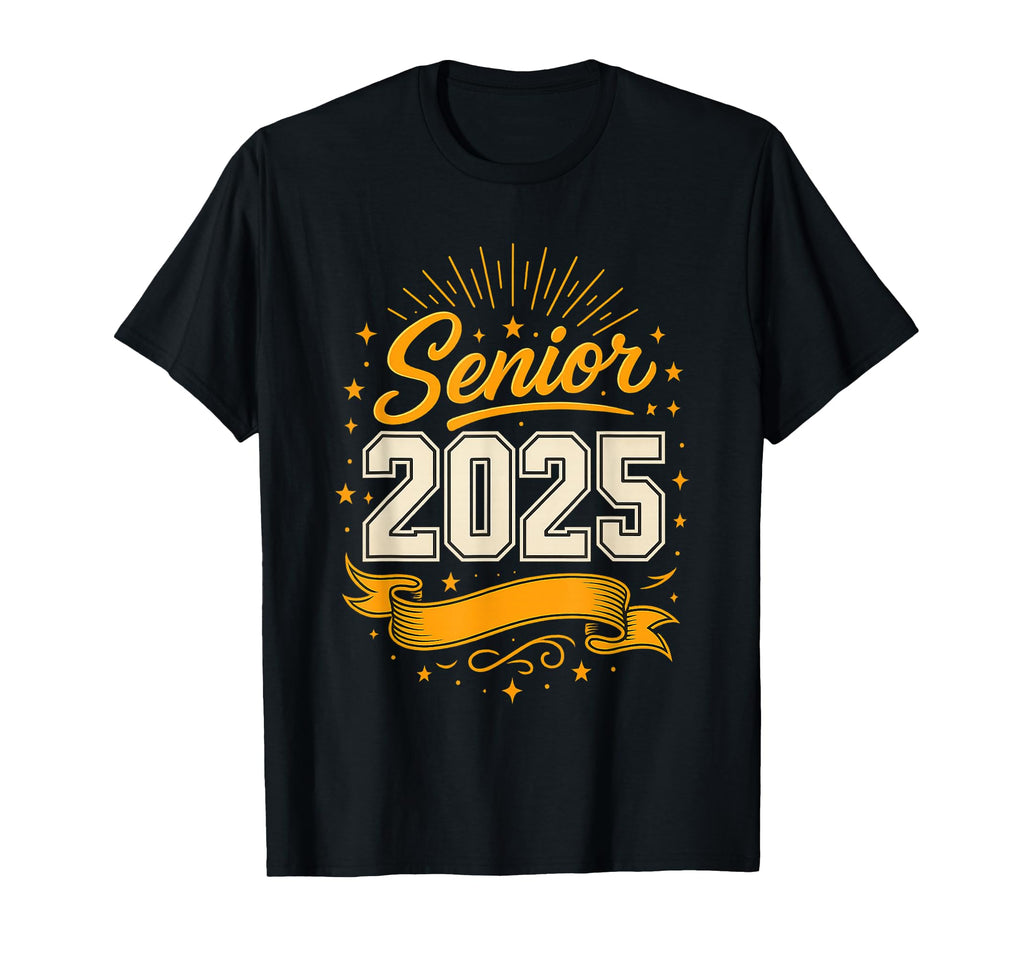 Senior 2025 Graduation Typography T-Shirt - Trendy Graphic for Adults - T-Shirt, Sweatshirt, Hoodie