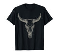 Cowgirl Cowboy Western Cow Skull T-Shirt - Aesthetic Graphic Unisex - T-Shirt, Sweatshirt, Hoodie