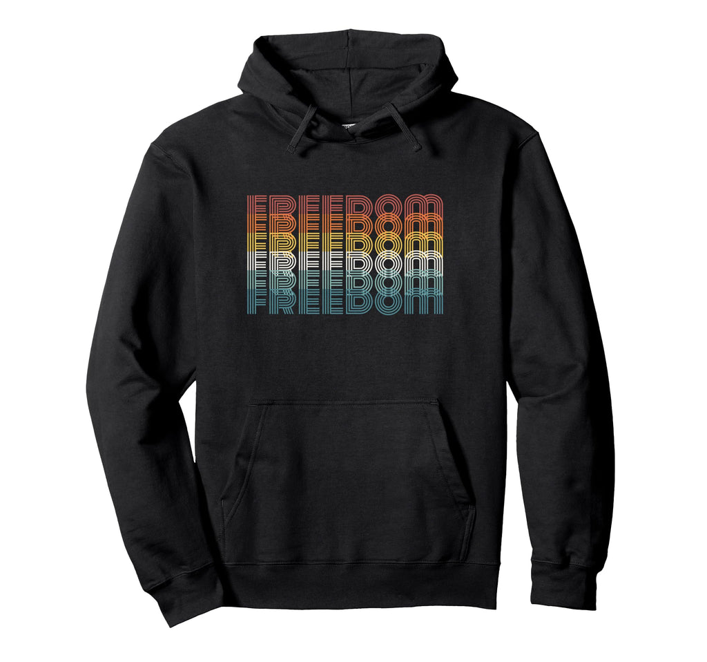 Freedom Distressed Stripes Typography Hoodie - Custom Art Print for Adults - T-Shirt, Sweatshirt, Hoodie