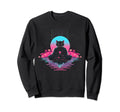 Synthwave Cat Samurai Sweatshirt - Casual Everyday Wear for Adults - T-Shirt, Sweatshirt, Hoodie